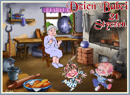 Tańczące dzieci na dzień babci